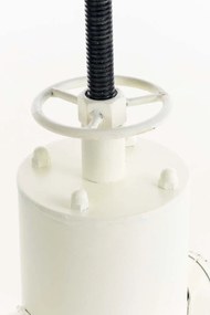 Kovový barový stôl Ruhr v industriálnom štýle - Biela antik