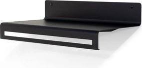 Čierny kovový nástenný vešiak s poličkou 60 cm Sway – Spinder Design