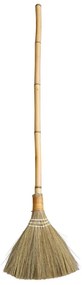 Prírodná bambusová metla s trávou Sweep - 28*130cm