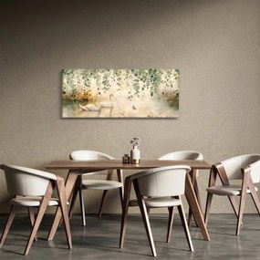 Obraz - Jazero, aquarel (120x50 cm)