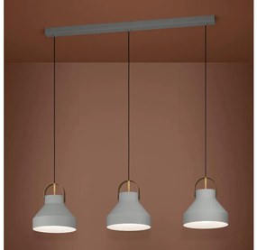 Eglo 390227 - Luster na lanku ESTEPONA 3xE27/40W/230V šedá