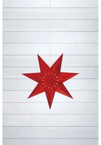 Červená závesná vianočná svetelná dekorácia Saturnus – Markslöjd