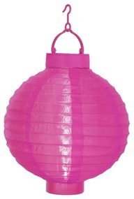 Ružový vonkajší solárny LED lampáš Star Trading, ø 20 cm