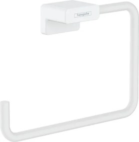Hansgrohe AddStoris, kruh na uterák, matná biela, HAN-41754700