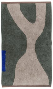 Tmavozelený prateľný bavlnený koberec 50x80 cm Figura – Mette Ditmer Denmark