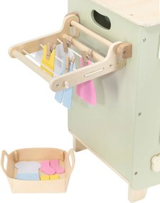 Drevená práčka PolarB – práčka, sušička a žehliaca doska v jednom