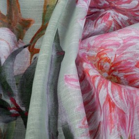 Dekorstudio Dekoračný etamínový záves NYDIA s kvetinovým motívom 140x250cm