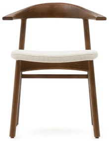 Hnedá/béžová jedálenská stolička Timons – Kave Home