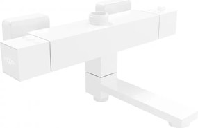 Mexen CUBE termostatická vaňová/sprchová batéria, biela, 77910-20