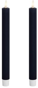 DeluxeHomeart Vysoké LED sviečky Royale Blue – set 2 ks