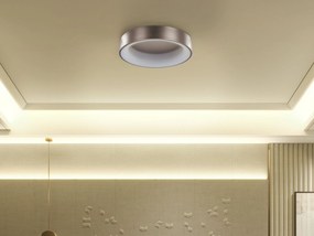 Stropné kovové LED svietidlo svetlohnedé DAWEI Beliani