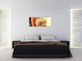 Obraz - Žena pri strome (120x50 cm)