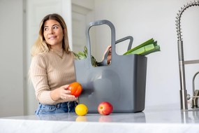 Taška Tasche Organic Nature XL sivá