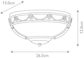Elstead CB-WU-BLACK - Nástenné svietidlo CARISBROOKE 1xE27/60W/230V