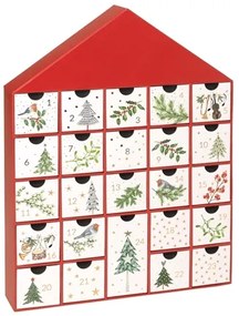 Adventný kalendár domček