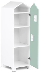 Detská skriňa domček 126 cm - mentol