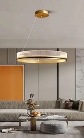 Toolight Toolight, LED závesné svietidlo 60cm APP1190-CP, zlatá, OSW-40020