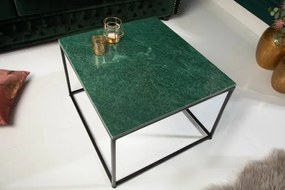 Luxusný konferenčný stolík z mramoru Elements zelený 50cm