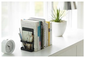 Čierne knižné zarážky YAMAZAKI Tower