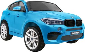 Ramiz Elektrické autíčko BMW X6M XXL pre 2 deti lakované modré SUV + diaľkové ovládanie