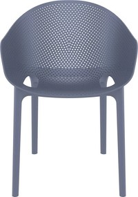 SKY PRO záhradná stolička dark grey