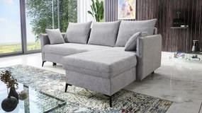 Rohová sedacia súprava Armen, pravá, sivá (country 17)
