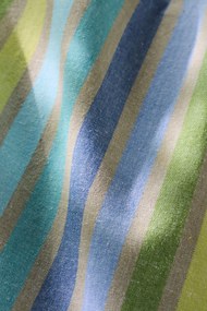Ib Laursen Bavlnená utierka Multicoloured Stripes Blue
