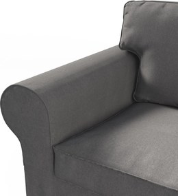 Poťah na sedačku Ektorp (nerozkladá sa, pre 3 osoby) farba produktu sivá látka zapletaná