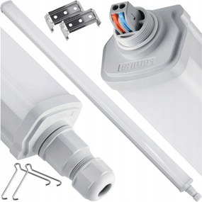 Hermetické LED svítidlo 30W 6500K 3600lm 120cm Phillips pro přisazenou montáž do garáže