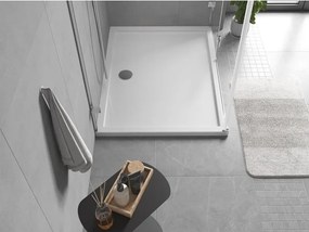 Mexen Flow obdĺžniková tenká sprchová vanička 90 x 80 cm, biely lesk - 46R108090