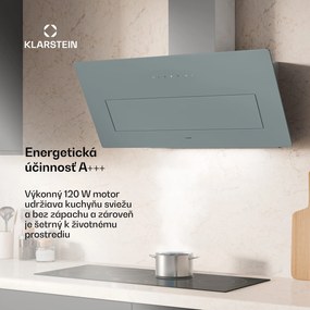 Klarstein SleekAir digestor, A+++, 717 m³/h, dotykové ovládanie, 90 cm