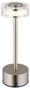 Globo 21026N - LED Stm. stolná lampa SHIRA LED/2,5W/3,7V 2700/4000/6500K matný chróm GL8048