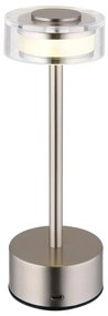 Globo 21026N - LED Stm. stolná lampa SHIRA LED/2,5W/3,7V 2700/4000/6500K matný chróm
