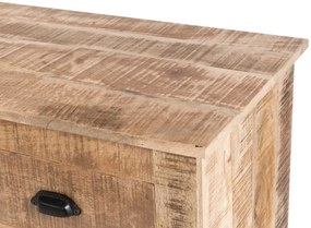 furniture-nabytek.cz - Masívny príborník Caribou z mangového dreva, lakovaný, prírodná farba – 122×42×90 cm