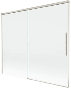 Mexen Rox, 2-krídlová posuvná vaňová zástena 180 x 150 cm, 8mm číre sklo, oceľový profil, 8C9-180-001-97-00