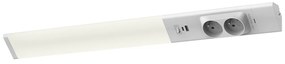 LED svietidlo Dual, 1x LED 18w 4000k, w, USB-A/C + zásuvky 230v