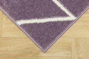 Koberec LIMA C877B fialový / krémový