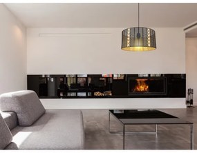 Globo 15450H - Luster na lanku ABINY 1xE27/60W/230V zlatá/čierna