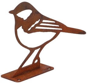 Záhradná kovová figúrka Rumi, 10x14x3,5 cm, hnedá