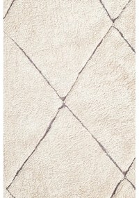 Krémový prateľný ručne tkaný bavlnený koberec 140x200 cm Bereber – Lorena Canals