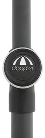 Slnečník Doppler Active Green Edition so stredovou tyčou 200x120 cm antracit