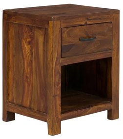 furniture-nabytek.cz - Masívny nočný stolík Palison z palisandru, lakovaný, hnedý