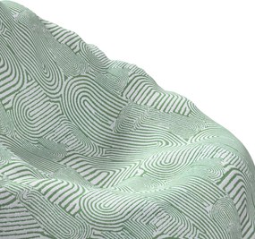 Poťah na sedací vak bez výplne farba produktu zelená látka zapletaná, vzorované