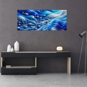 Obraz – Ryby vo vlnách (120x50 cm)