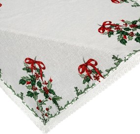 VIANOČNÝ OBRUS XMAS7 85X85 CM VZOROVANÁ