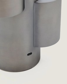 Čierna kovová LED stolová lampa so stmievačom (výška 26,5 cm) Adrina – Kave Home