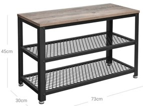 Botník DAVOR hnedá/čierna