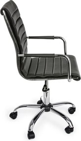 Tmavosivá kancelárska stolička z imitácie kože Perth – Yes Everyday