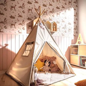 Tapeta jelenia lúka šedá 280×50 cm