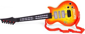 MULTISTORE Detská rocková gitara s LED, infračerveným senzorom a 8 melódiami pre deti 3+